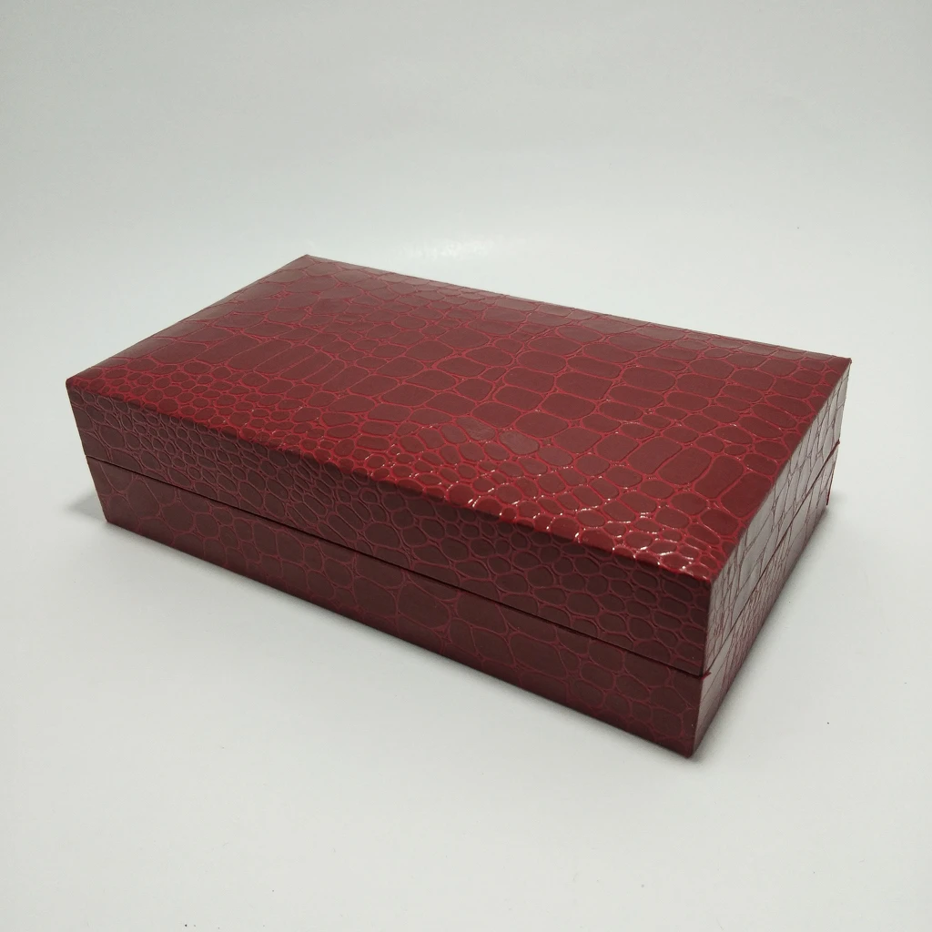 red crocodile black double bangles box 