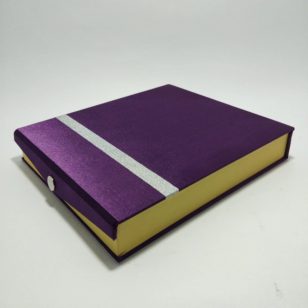 violet satin strip necklace box box 