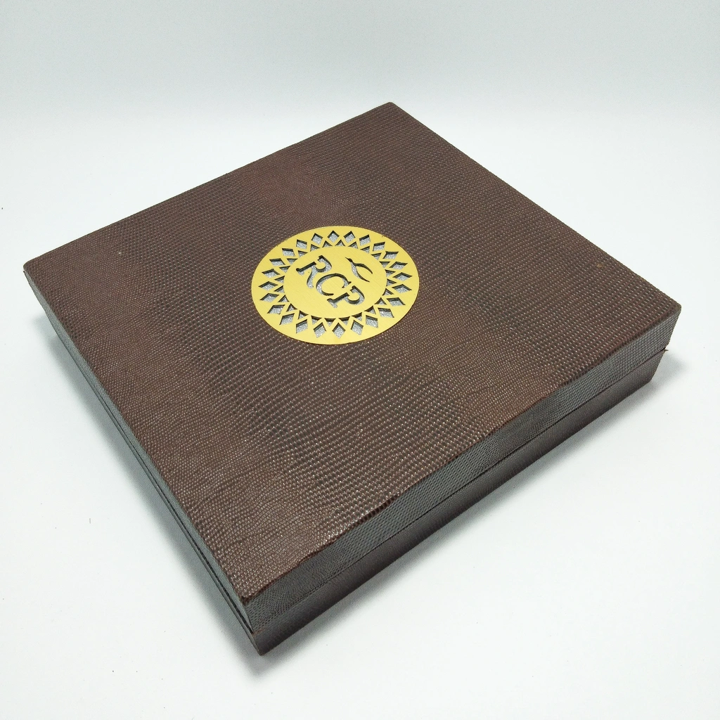 bindi leather engrave led necklace box 