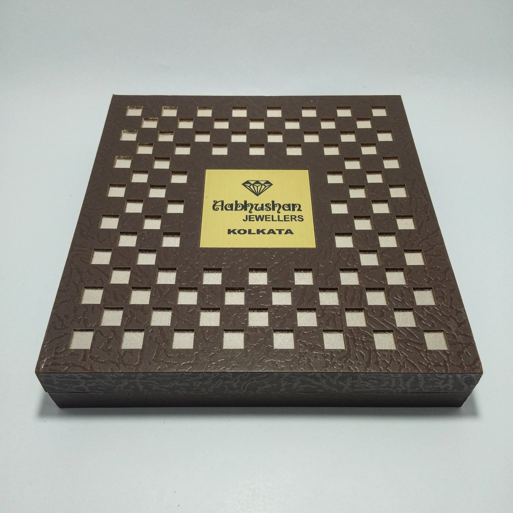 wooden laser custom led necklace box 