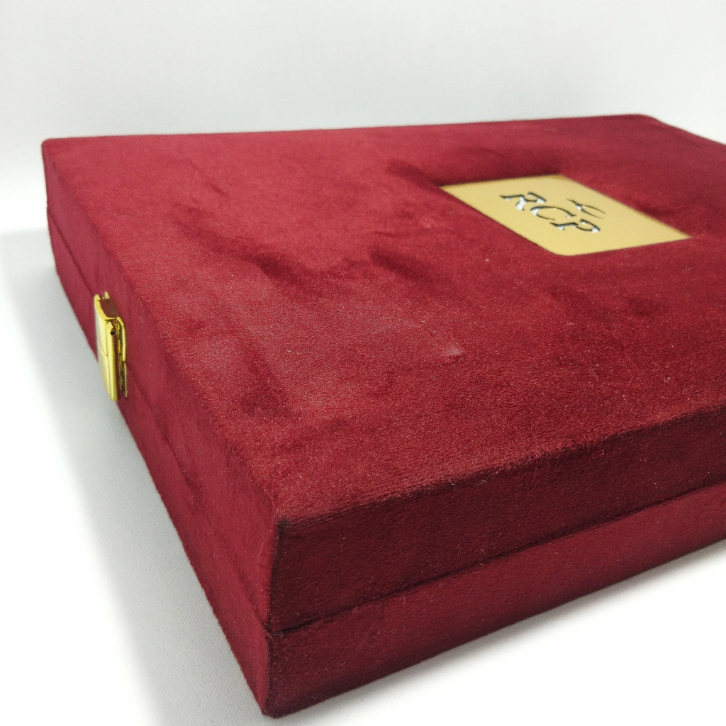 premium red velvet cream full set box 
