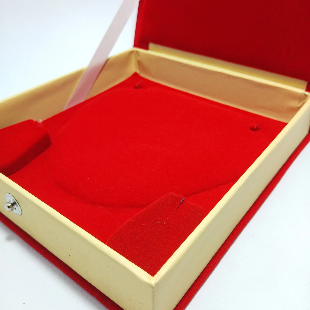 jewelry box classic red velvet half set