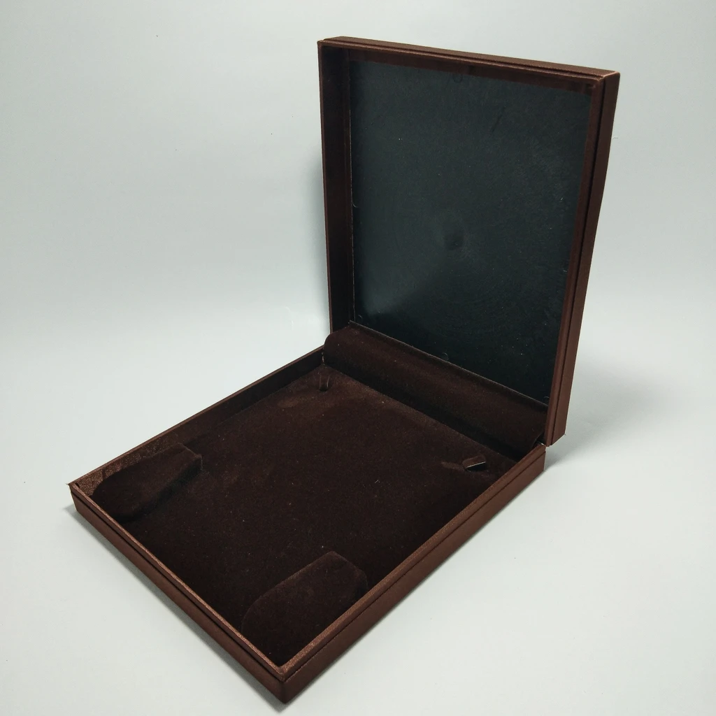 jewellery box fine brown satin half set