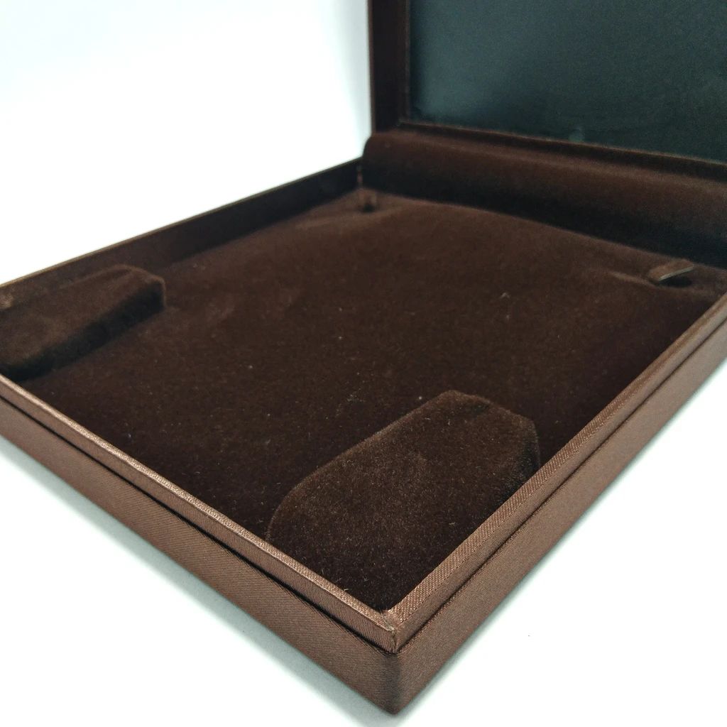 fine brown satin half set
