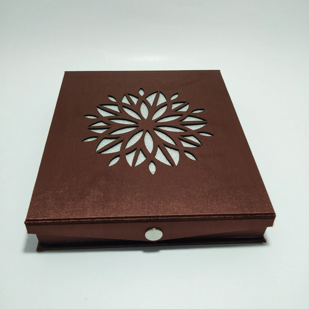 jewelry box brown satin laser necklace