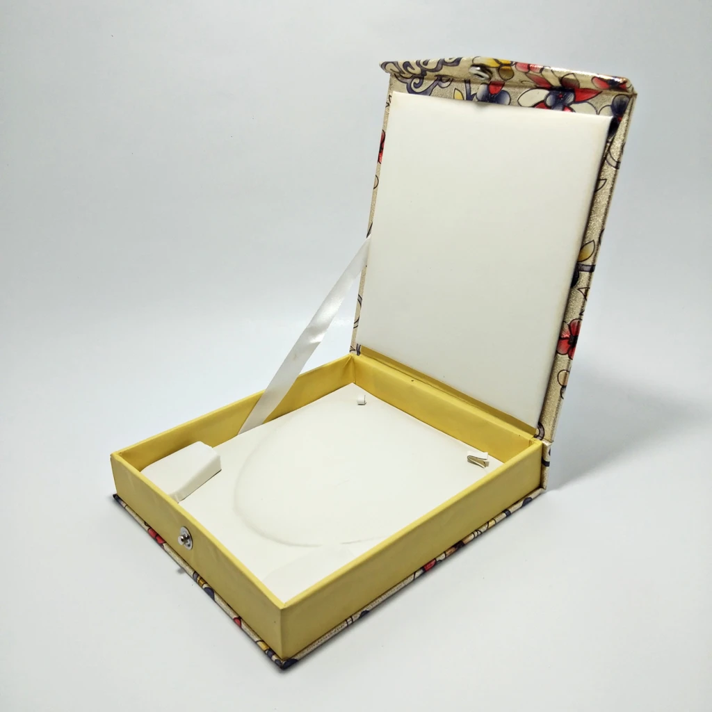 jewelry box flower paper nappa half set