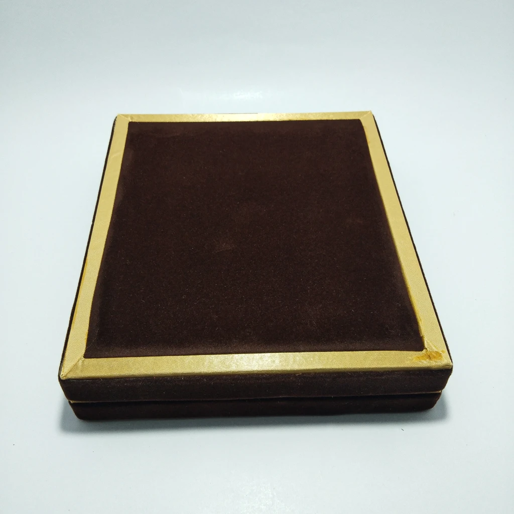jewelry box Brown all velvet necklace set