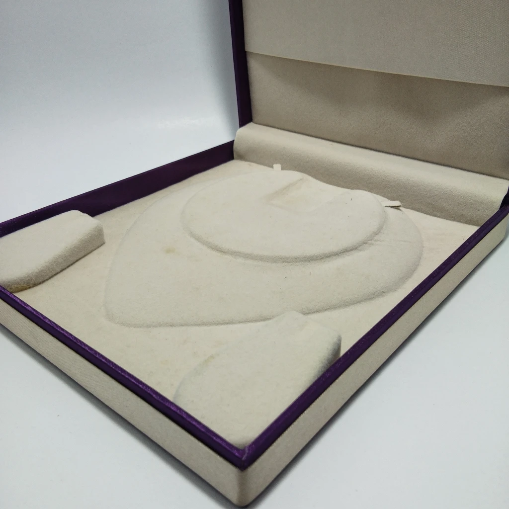 jewelry box violet satin kitkat necklace