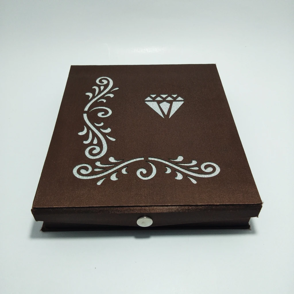 brown laser satin half set