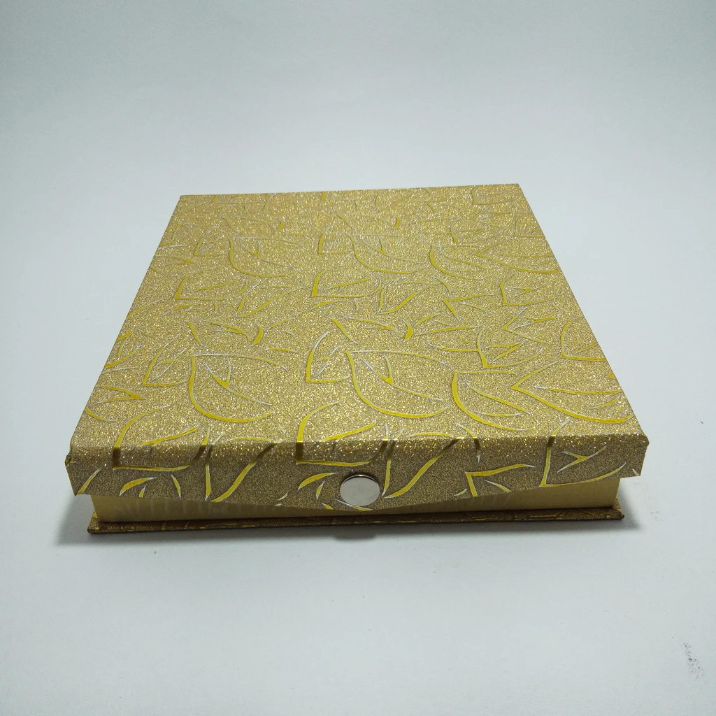 jewelry box golden petal paper half set