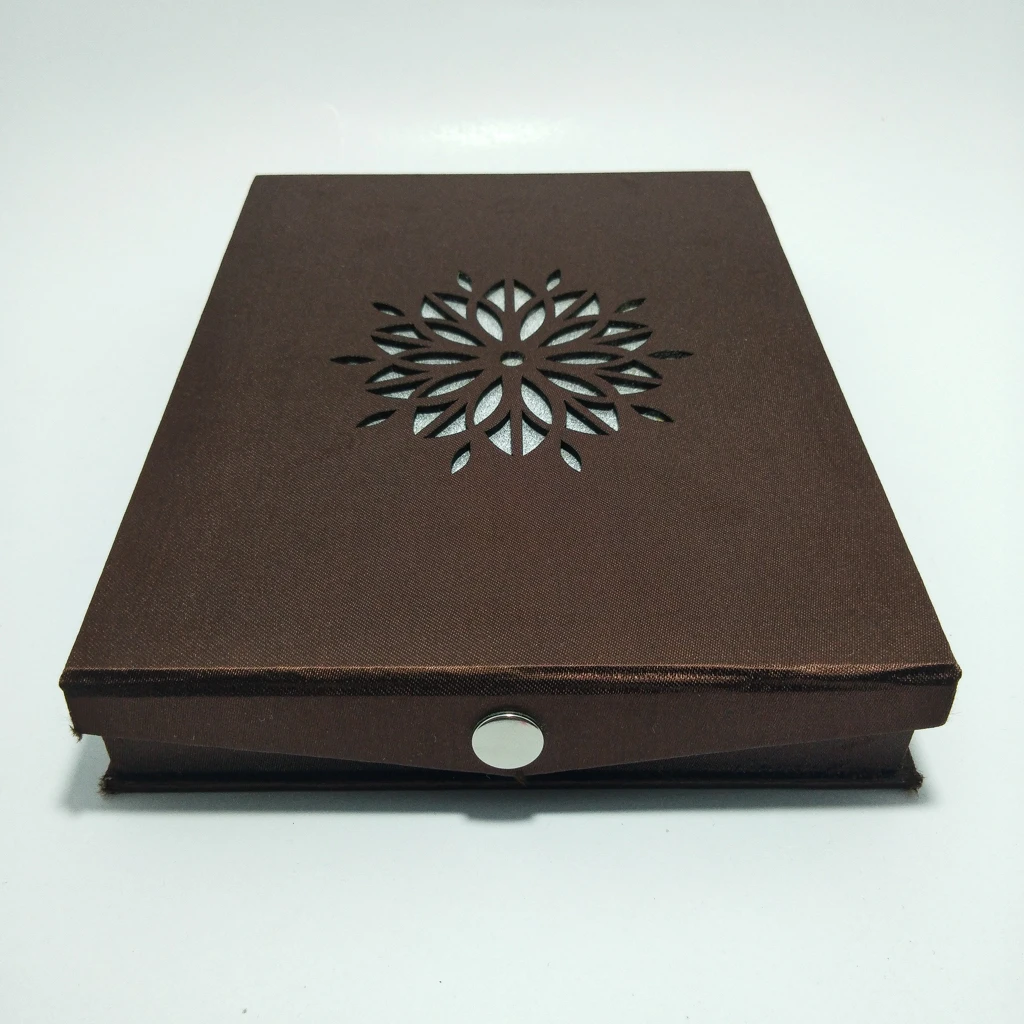 jewelry box shiny brown laser satin long set