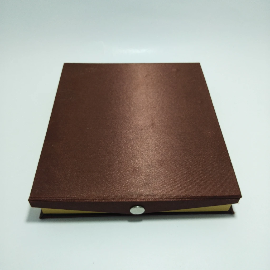 jewelry box Brown satin paper white necklace