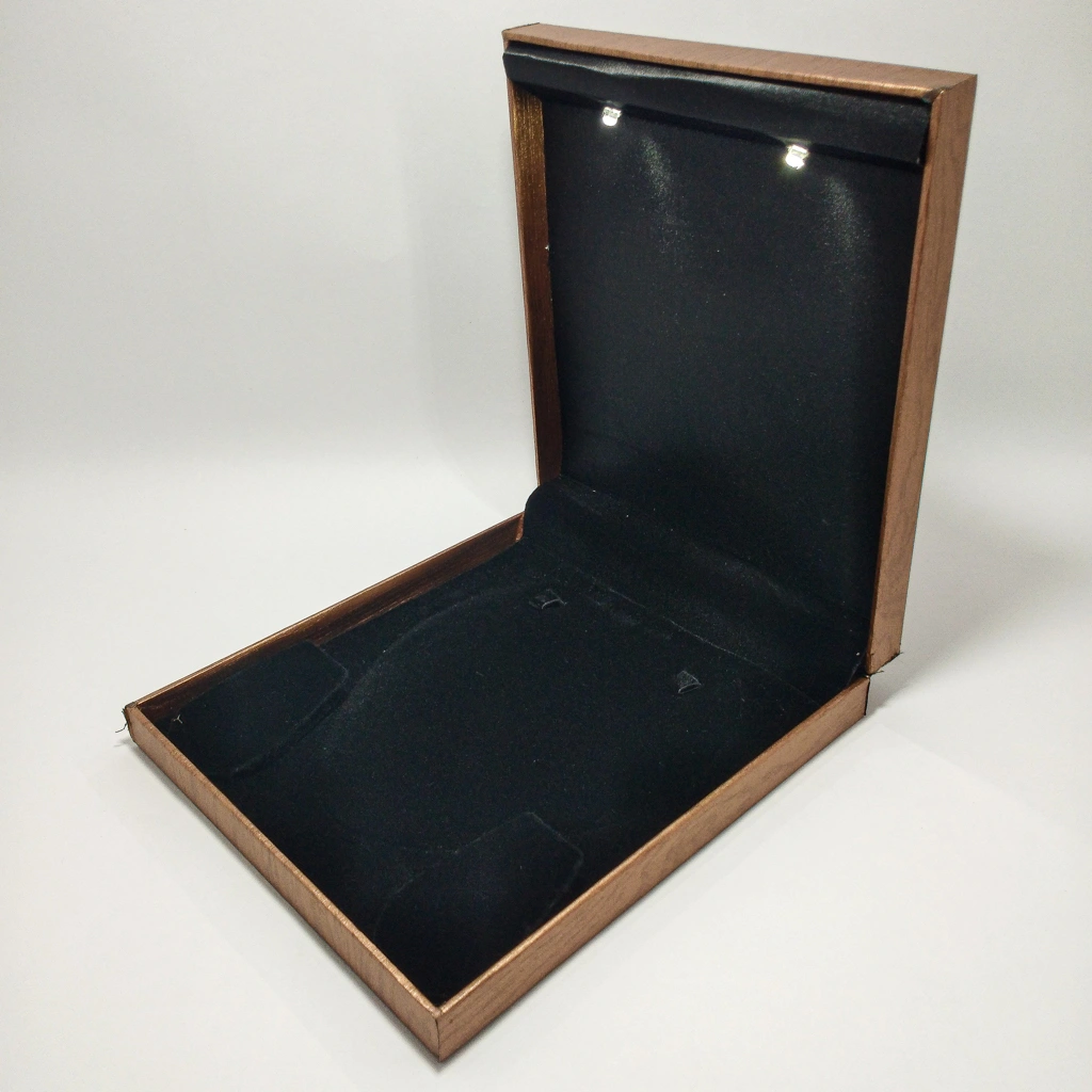 jewelry box wooden led necklace half set
