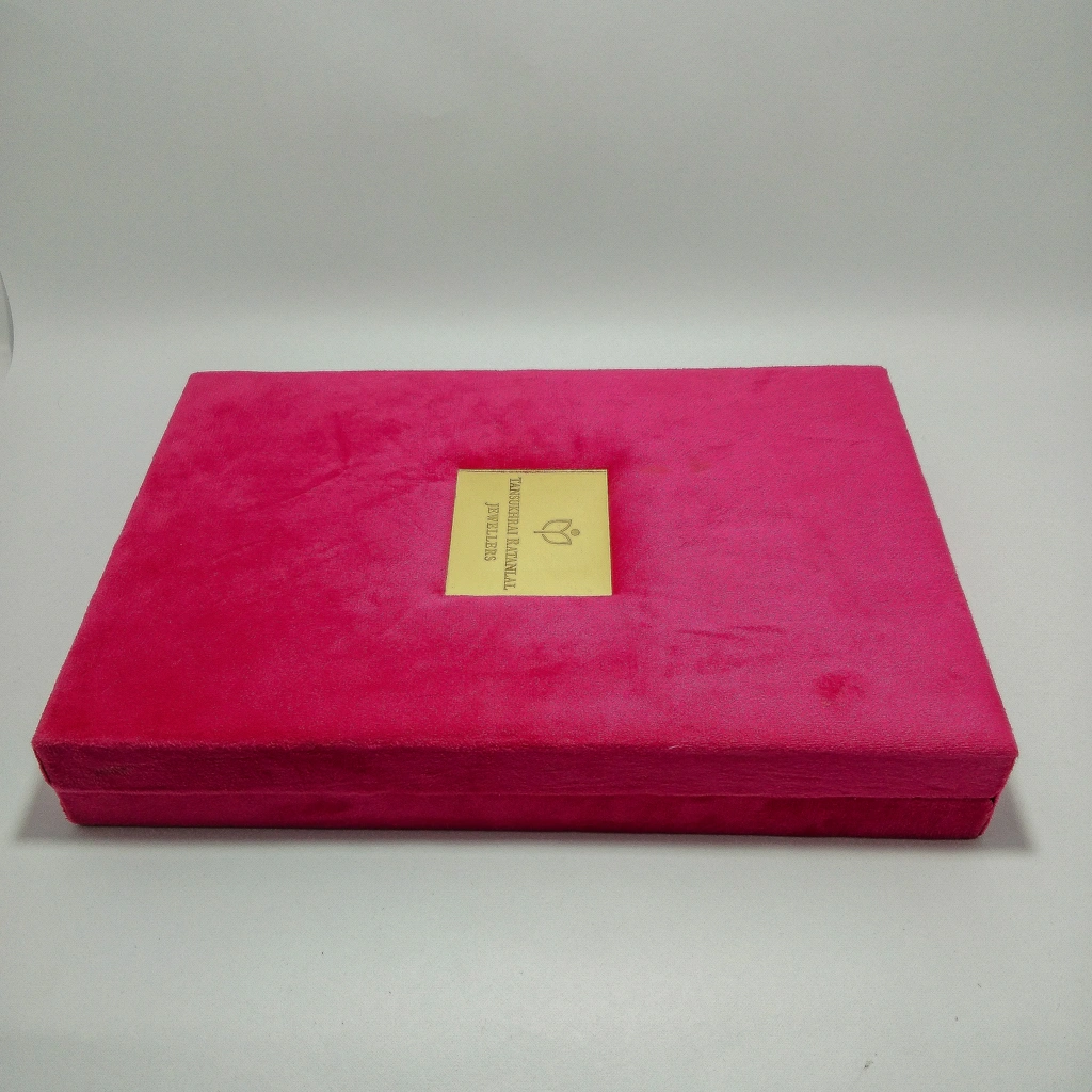 jewellery box premium pink velvet long set