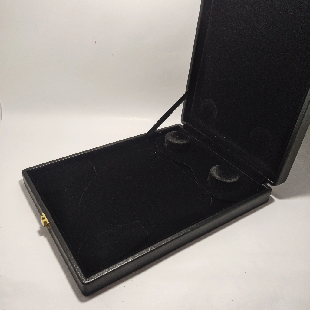 premium leather black full set box
