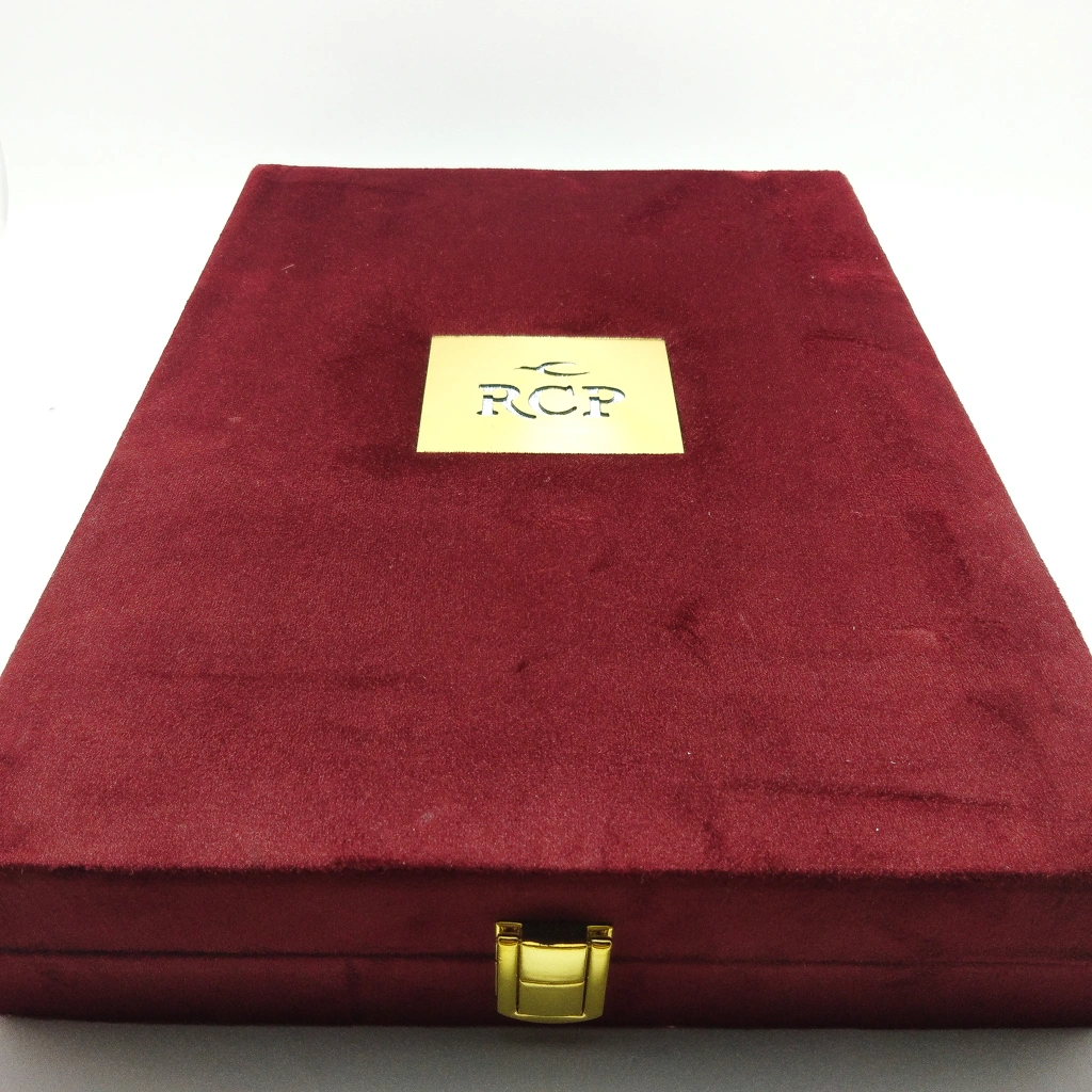 jewelry box premium red velvet cream full set