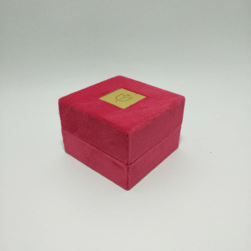 premium all velvet acrylic ring box 