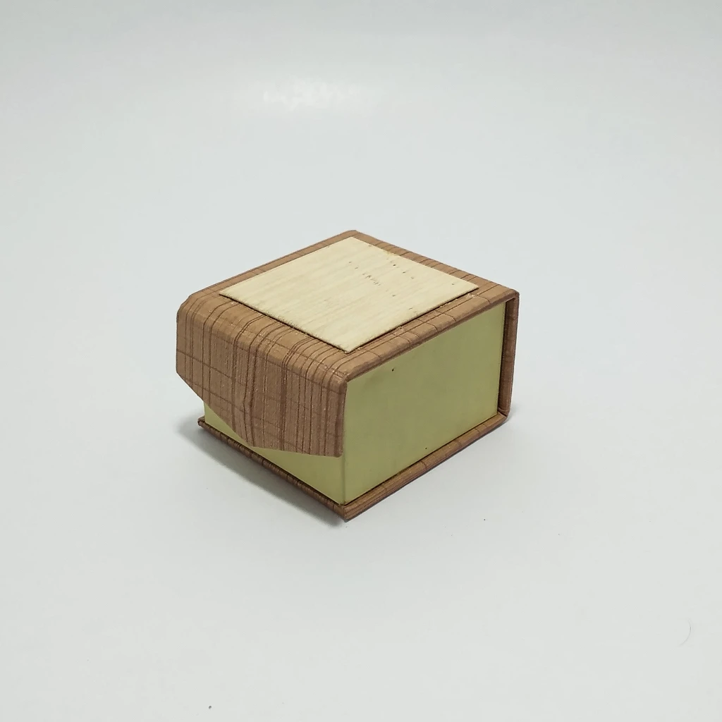 special brown cream rexin ring box 