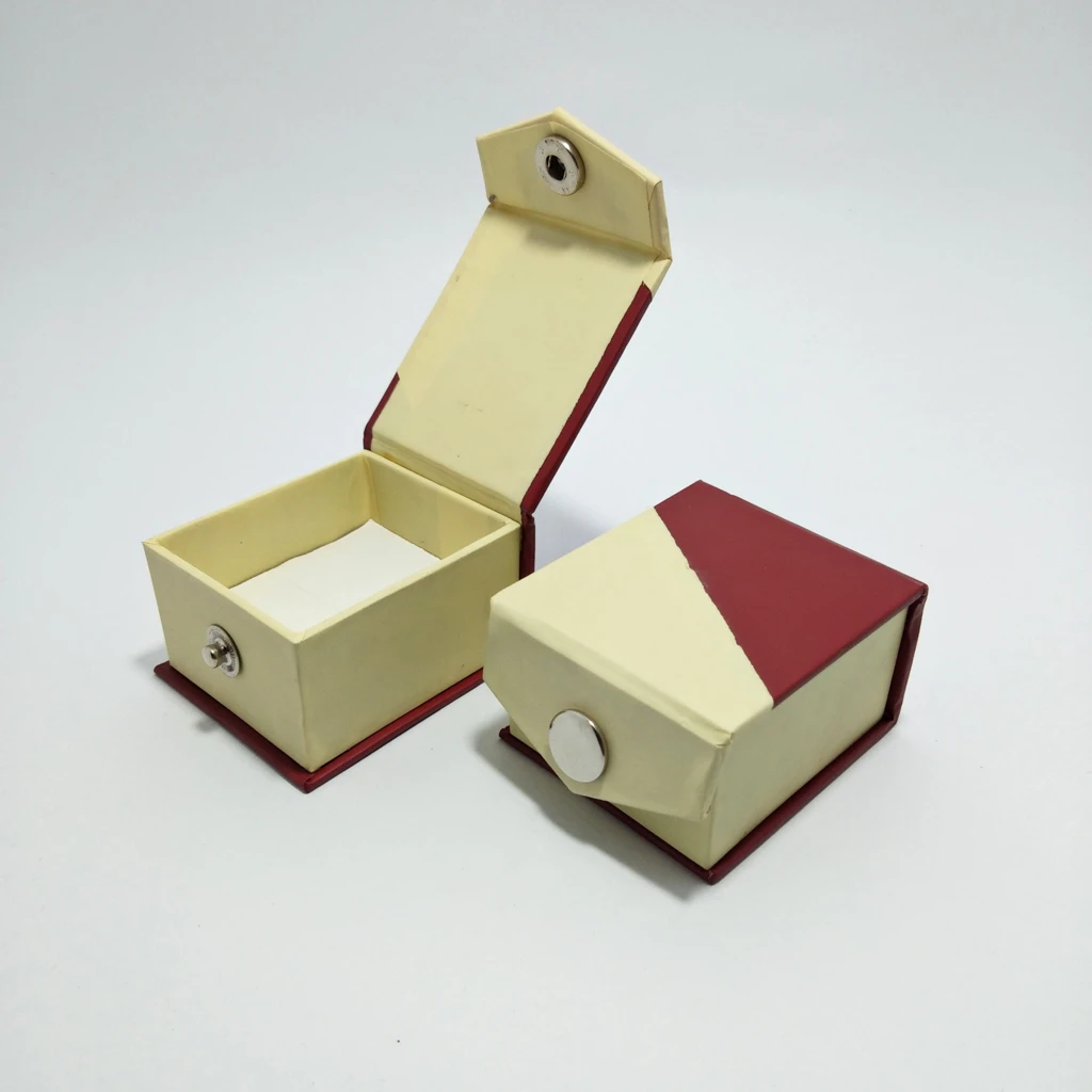 bi color vinyl paper ring jewellery box