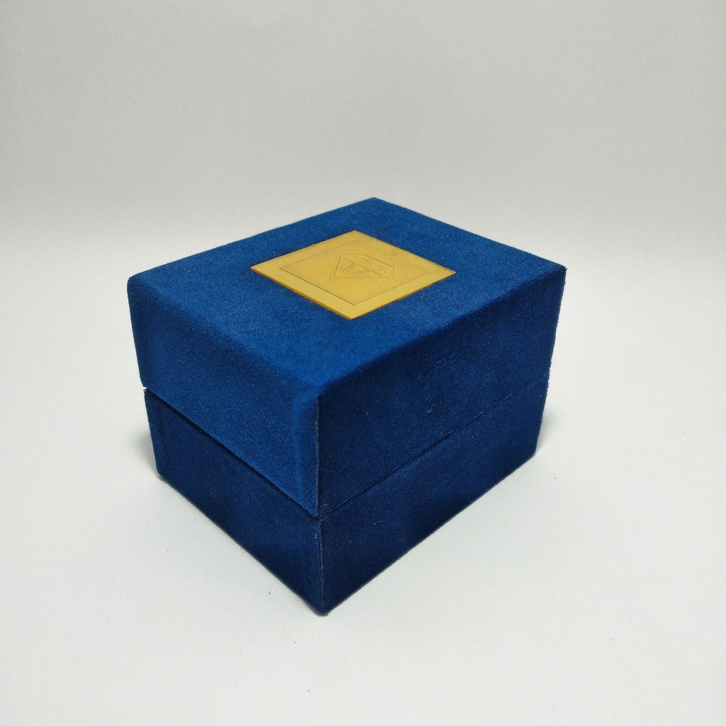 jewelry box rotating premium blue led ring
