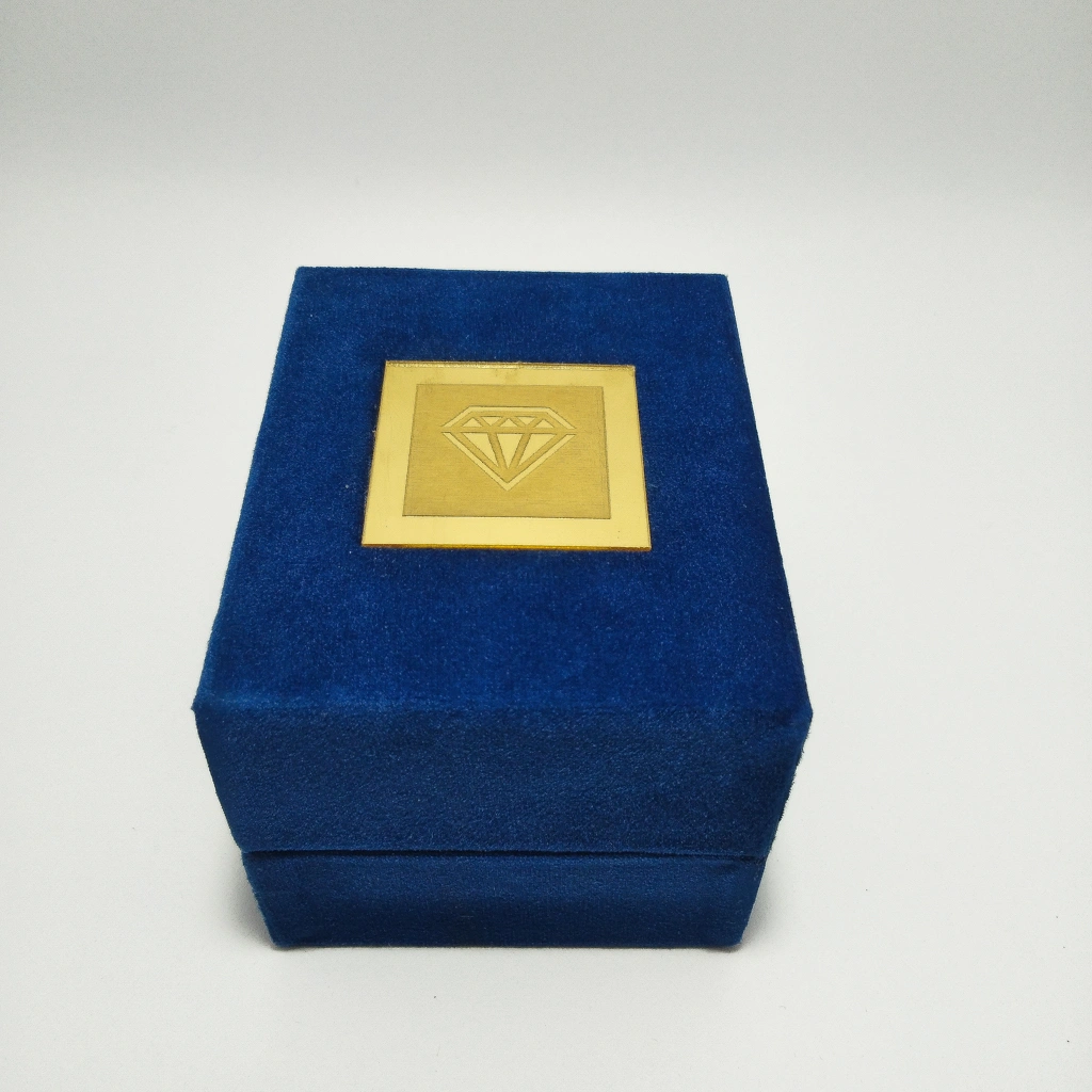 jewellery box rotating premium blue led ring