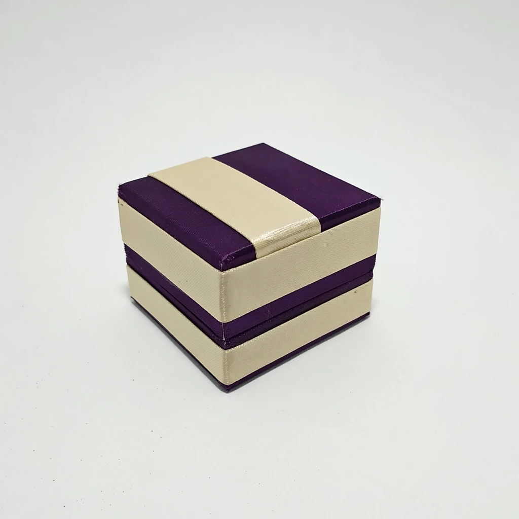 violet satin kitkat strip ring