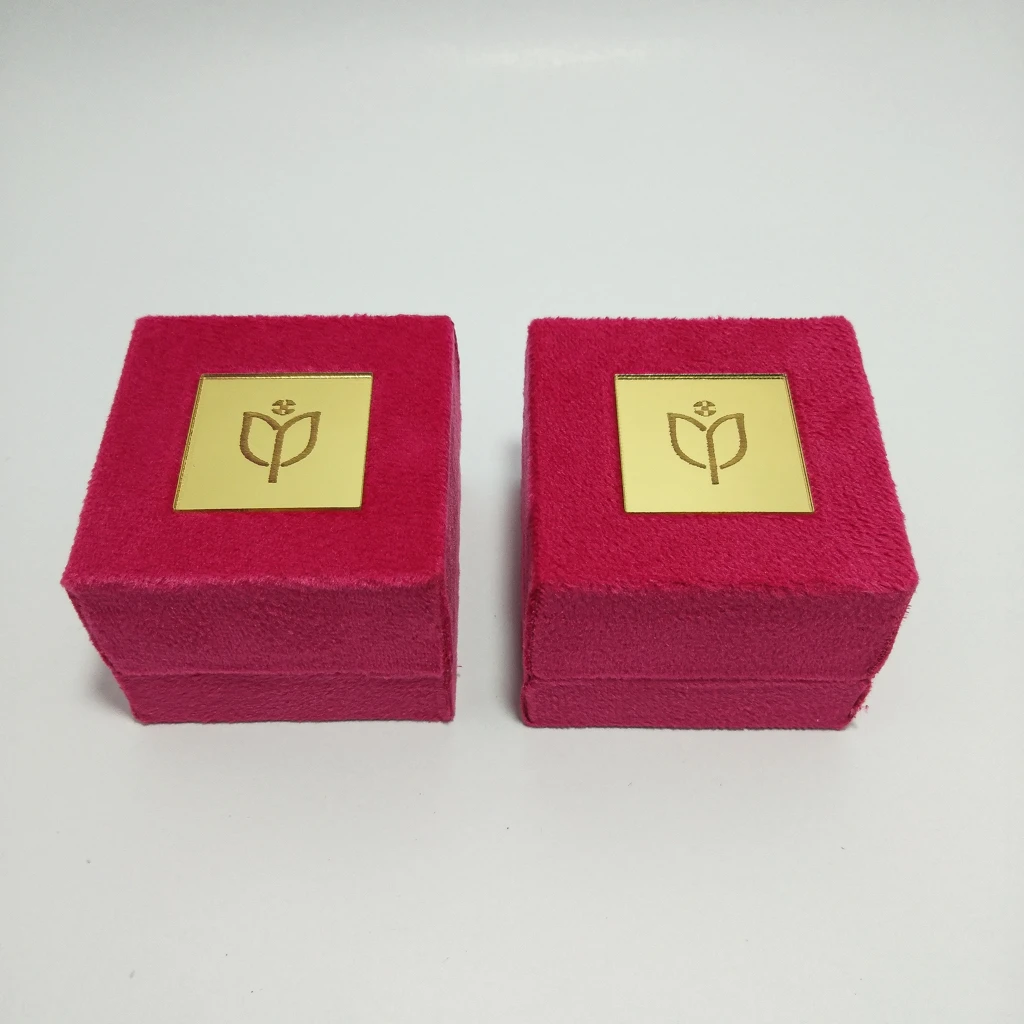 jewelry box premium all velvet acrylic ring