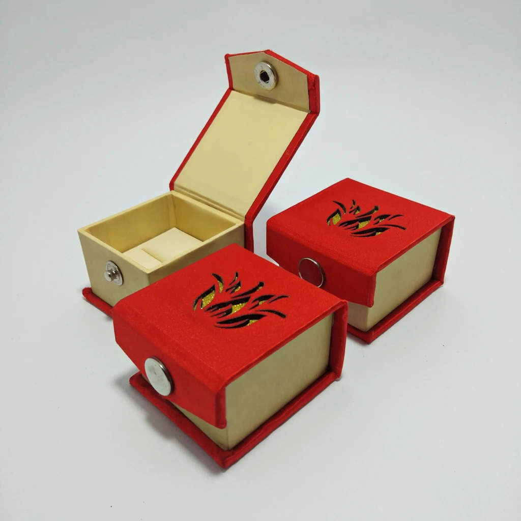 jewellery box orange satin laser finish ring