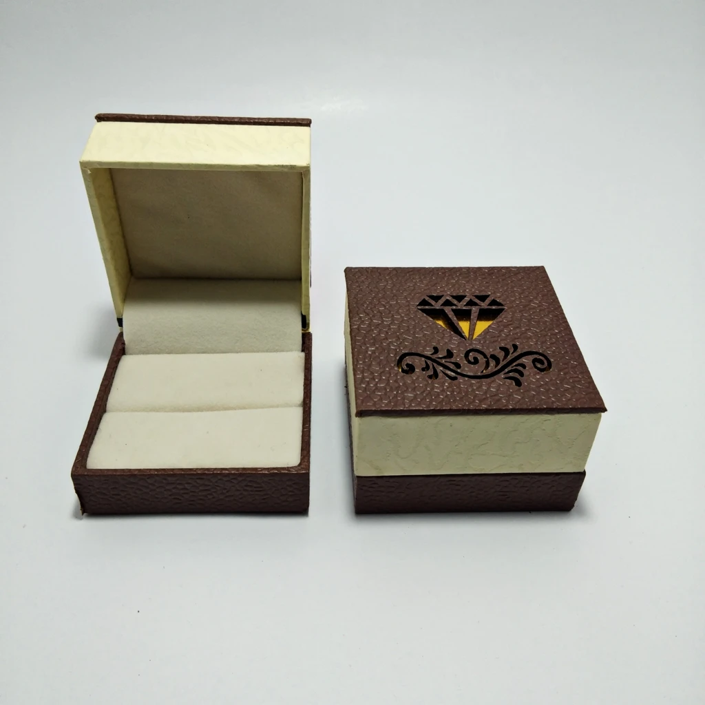 bi color wooden laser ring