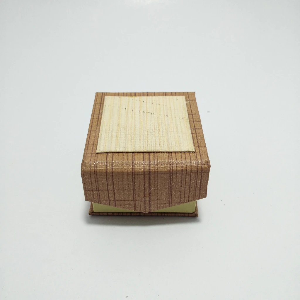jewellery box special brown cream rexin ring