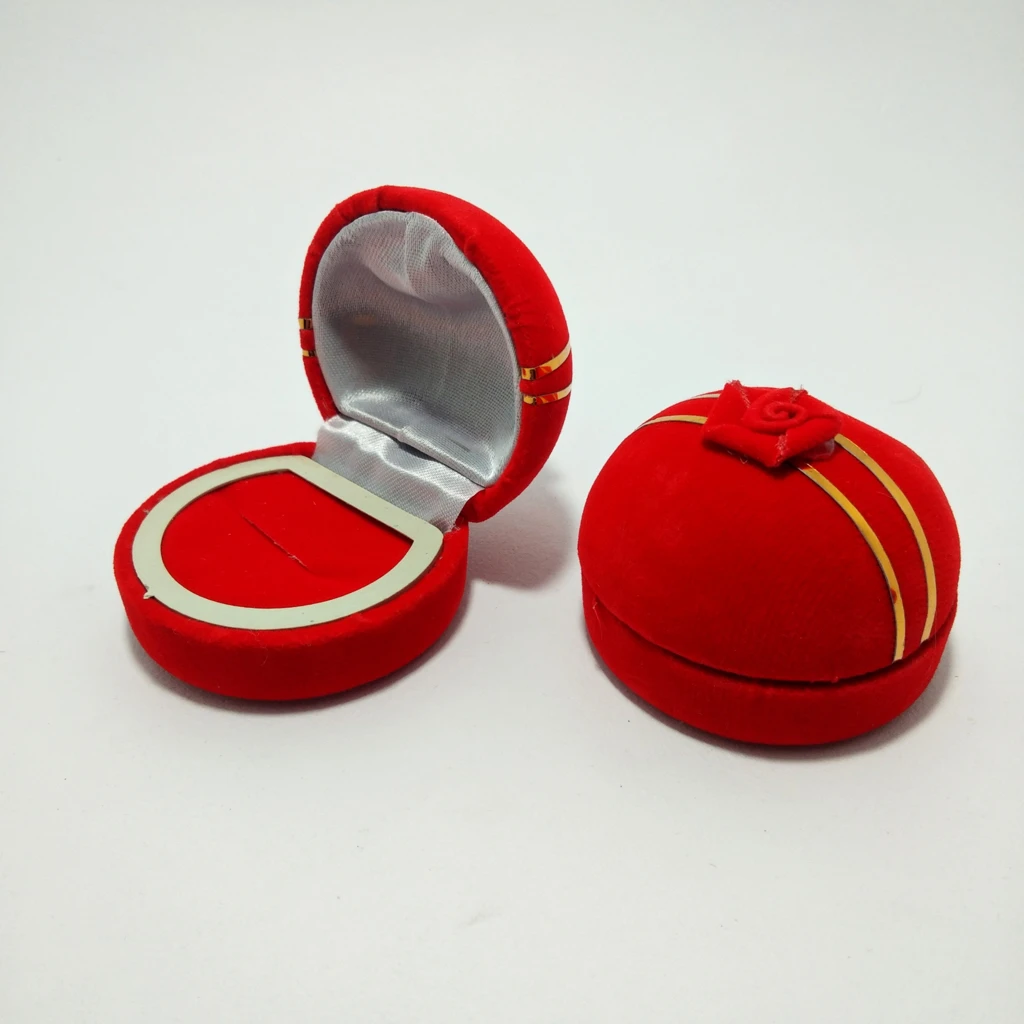 jewelry box basic velvet flower finish ring