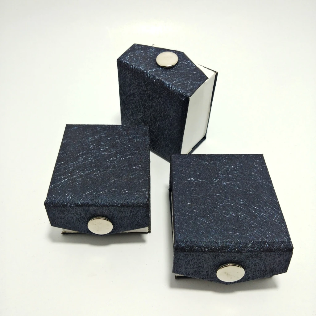 jewellery box blue cut paper rexin ring