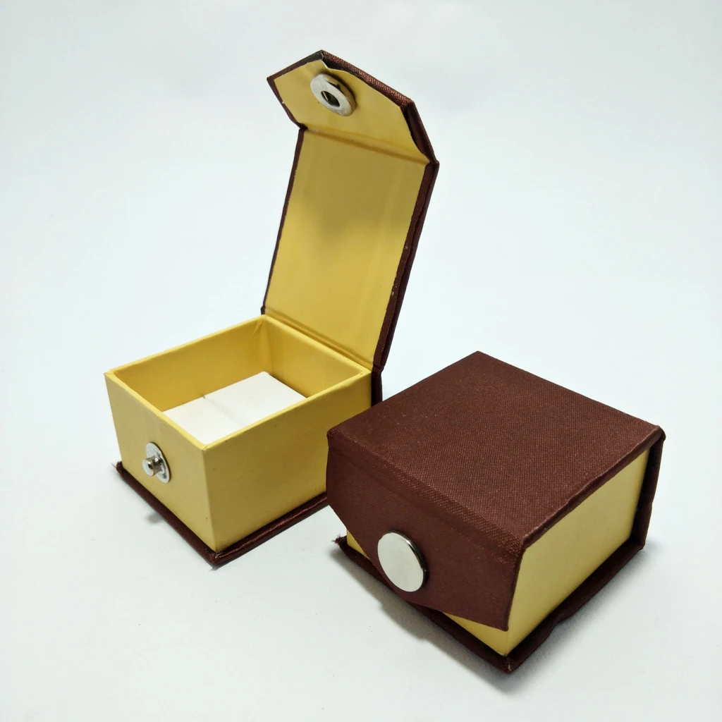 jewelry box basic brown satin ring