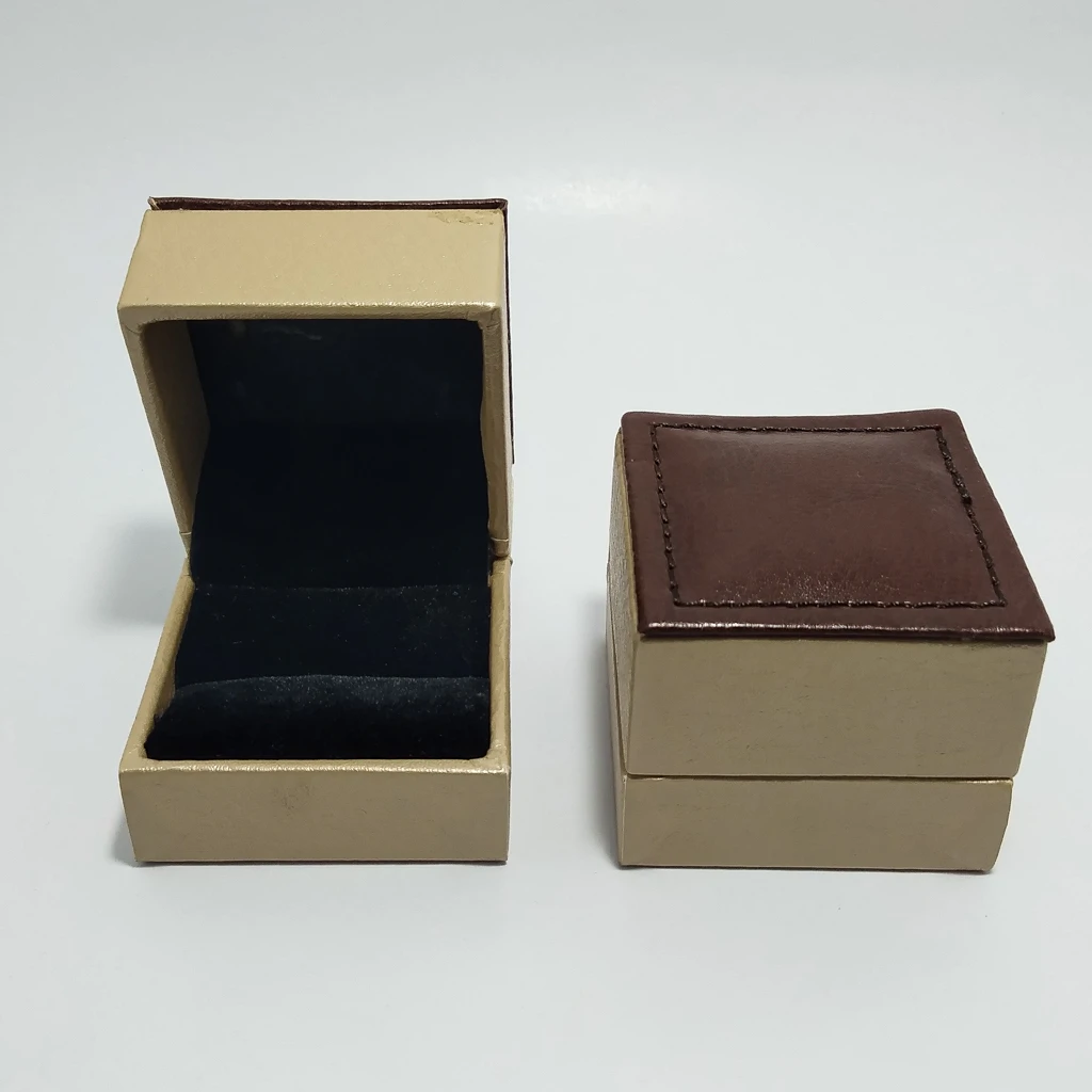jewellery box KITKaT brown leather ring
