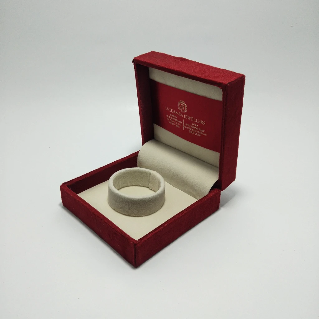 fine red velvet single bangles box 