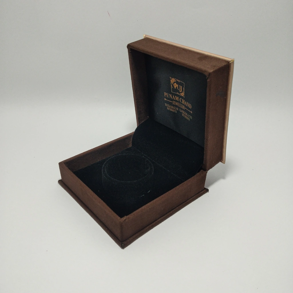 jewelry box gold brown velvet engrave bangles