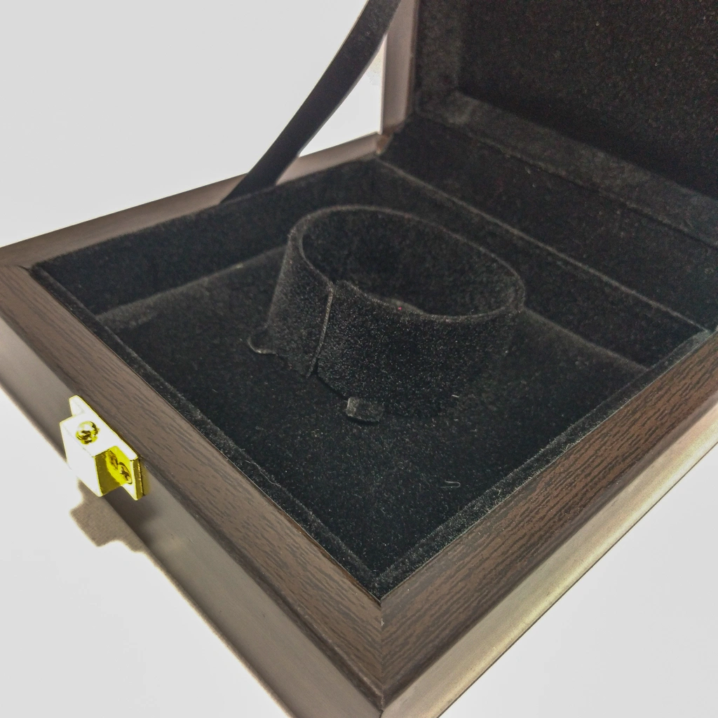 wooden peacock glass laser bangles