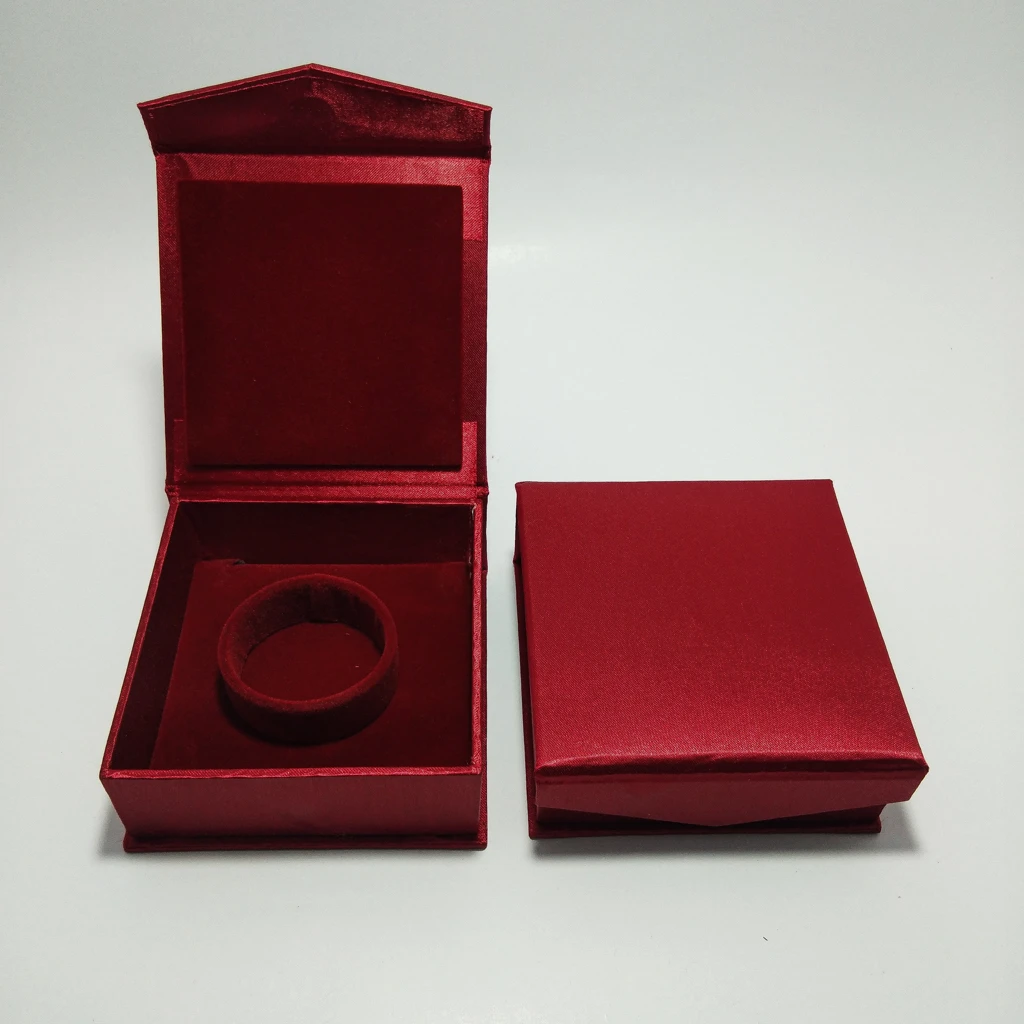 jewellery box fine maroon satin bangles