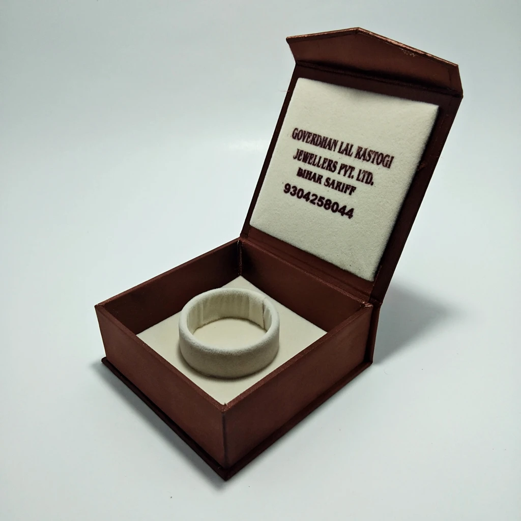 jewelry box Brown satin acrylic velvet bangles