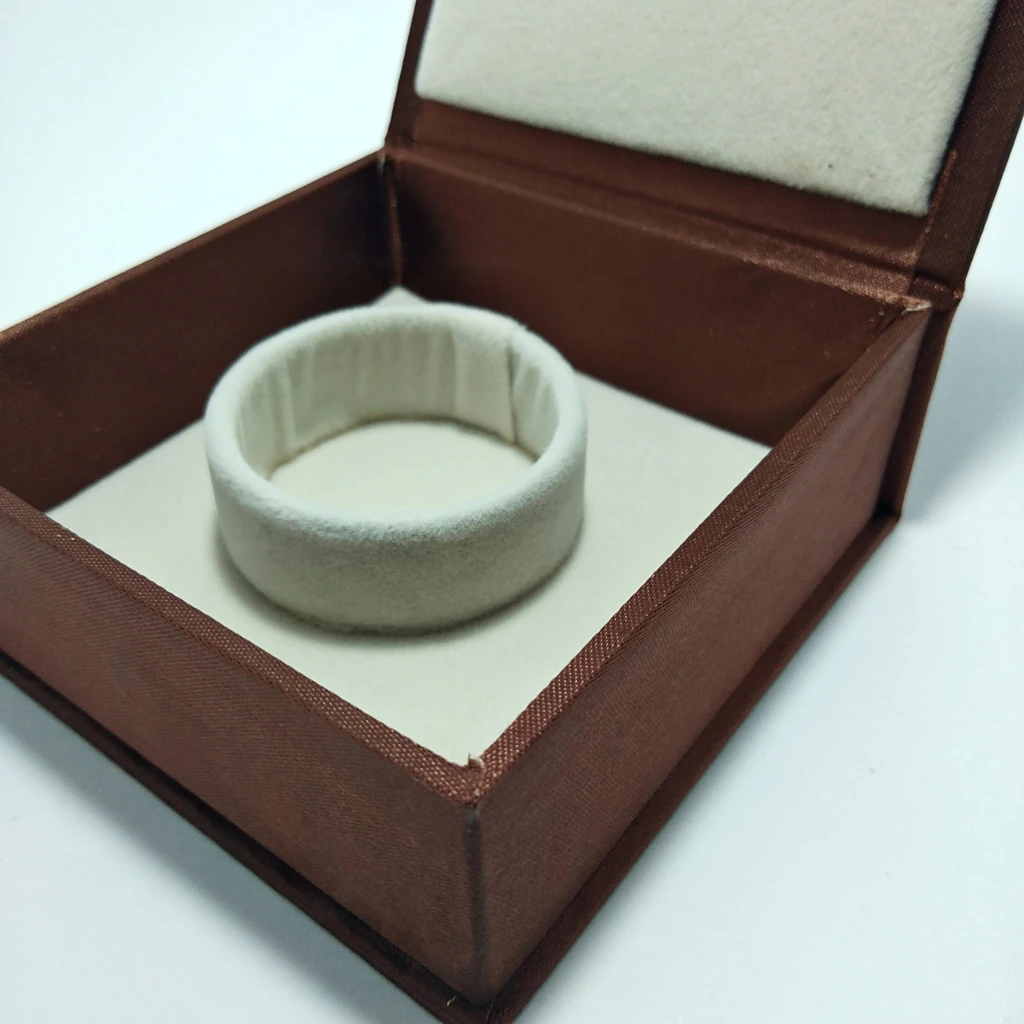 jewellery box Brown satin acrylic velvet bangles