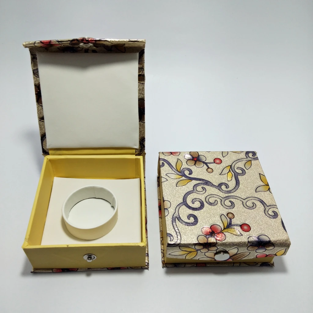jewelry box china flower rexin single bangles