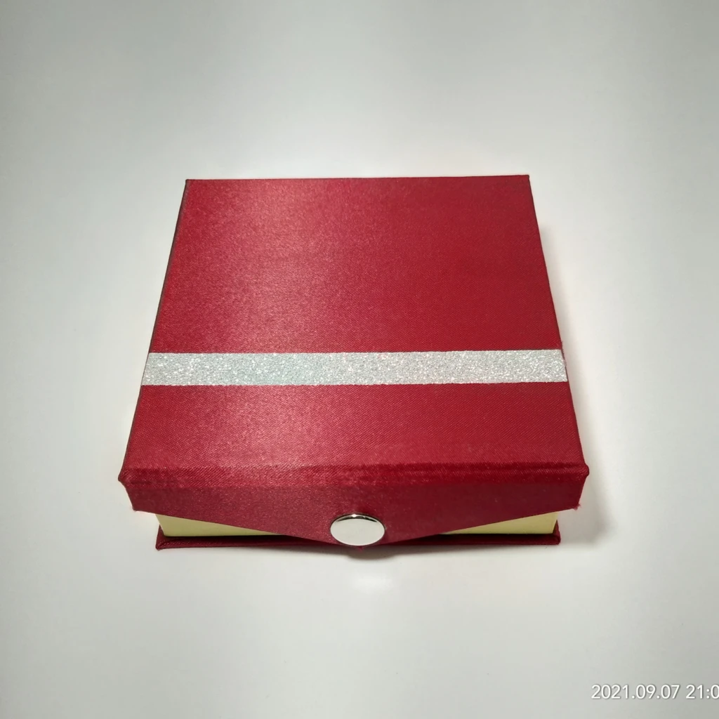 jewellery box maroon satin strip single bangles