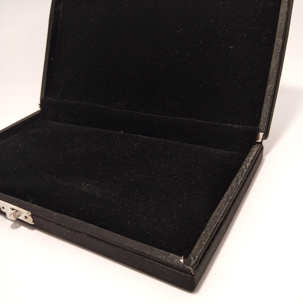 jewelry box black satin black velvet plain box