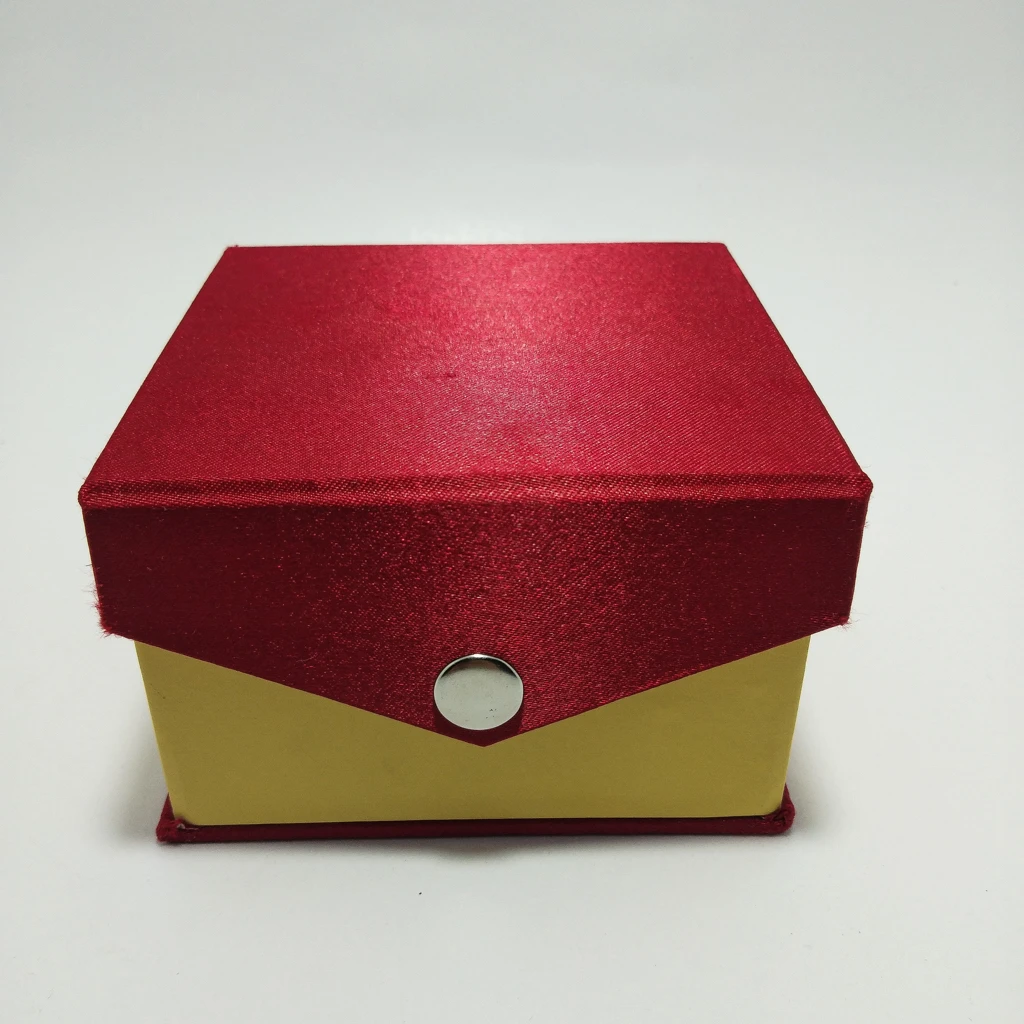 jewellery box maroon satin strip universal box