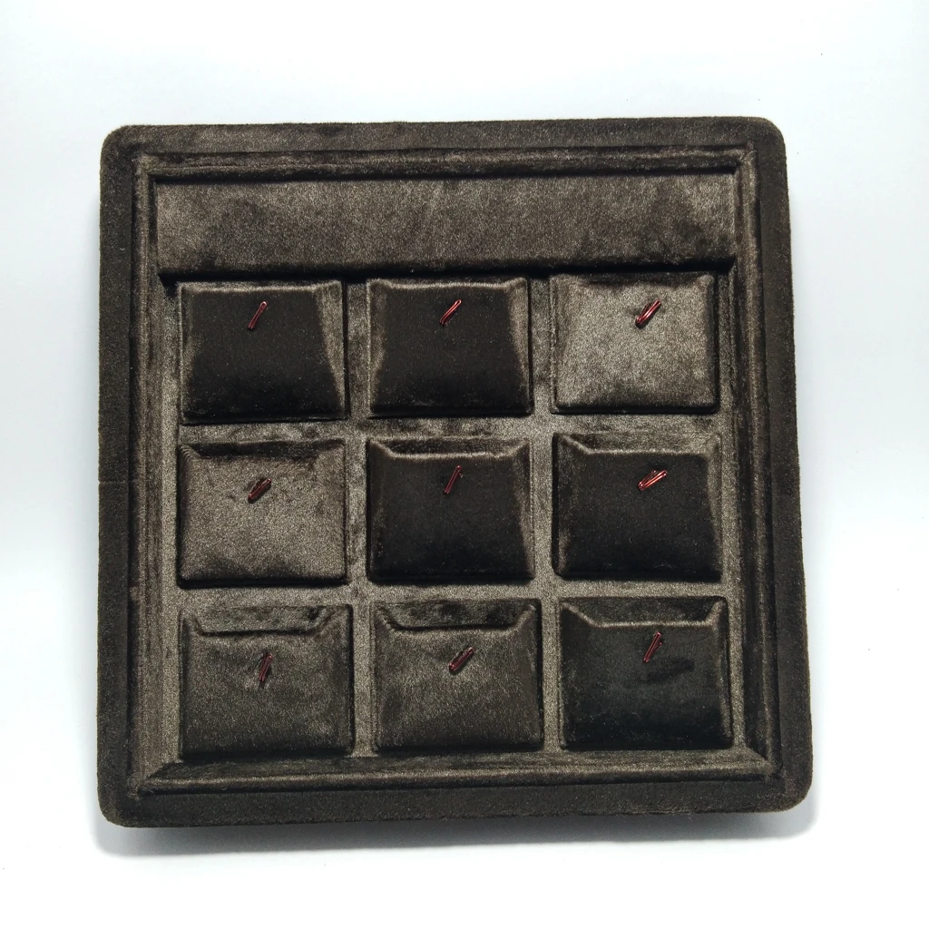 jewellery box premium velvet 9 pendant stock