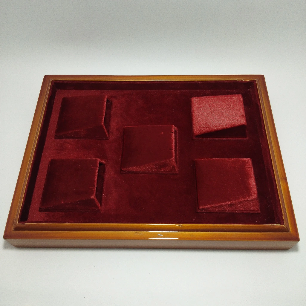 Premium red velvet wooden stock tops