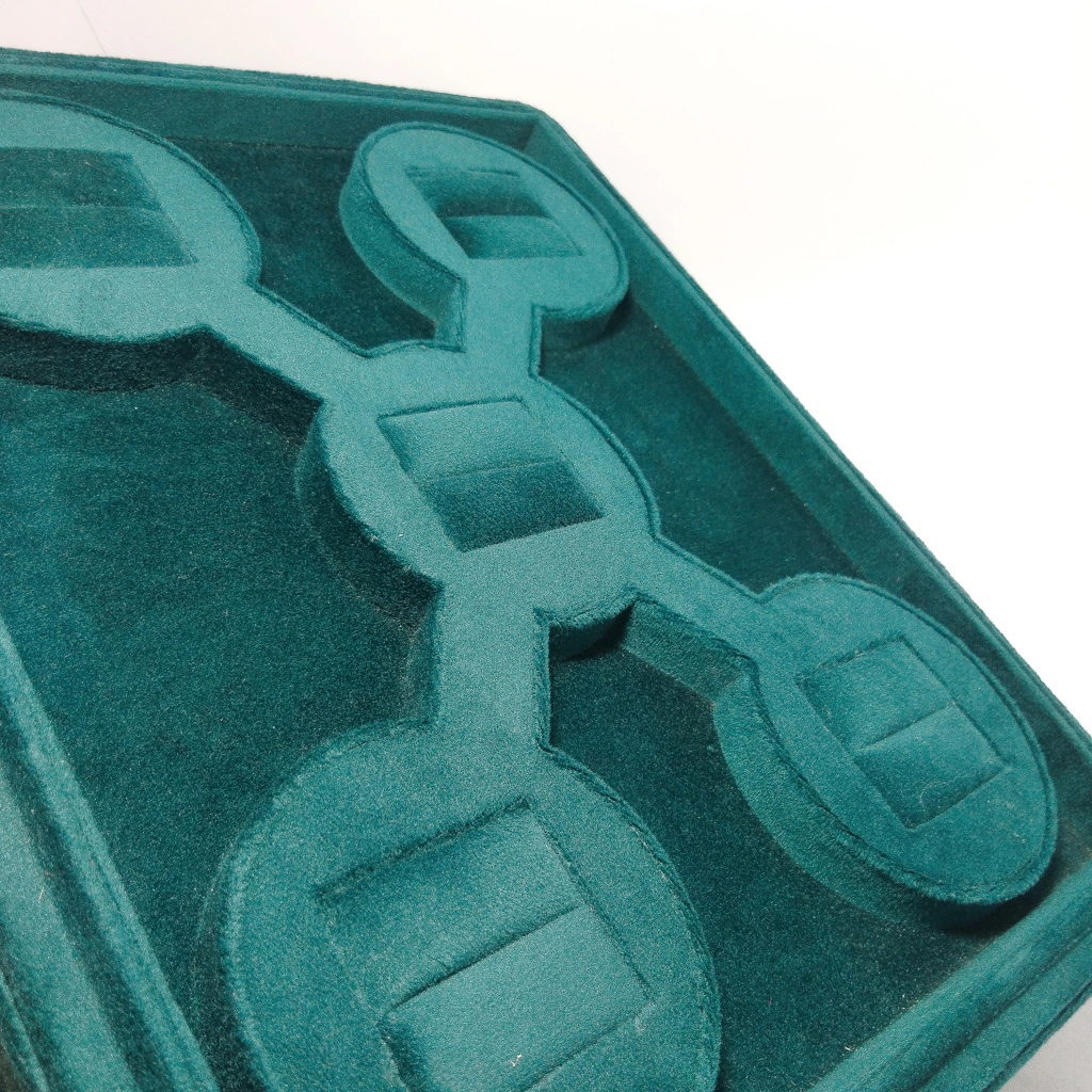 jewellery box cyan sweat velvet ring stock display