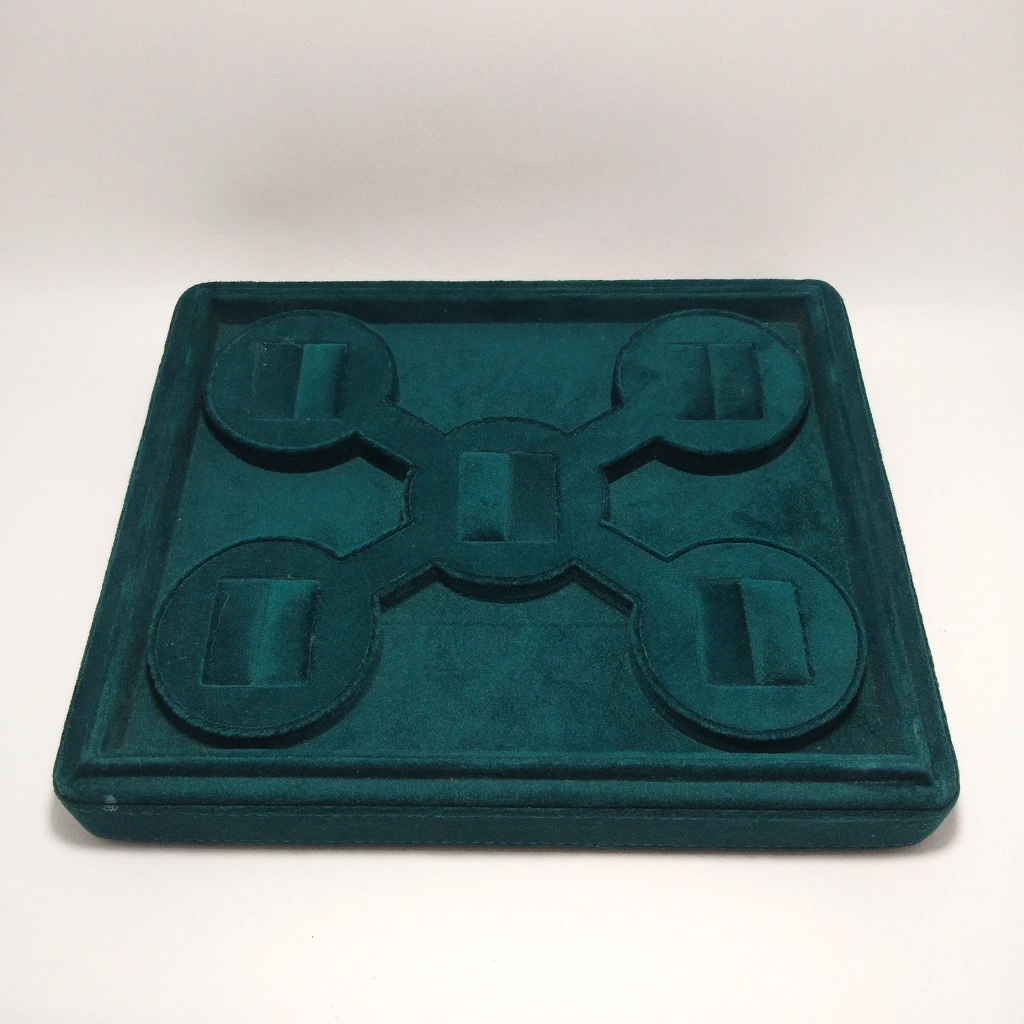 jewelry box cyan sweat velvet ring stock display
