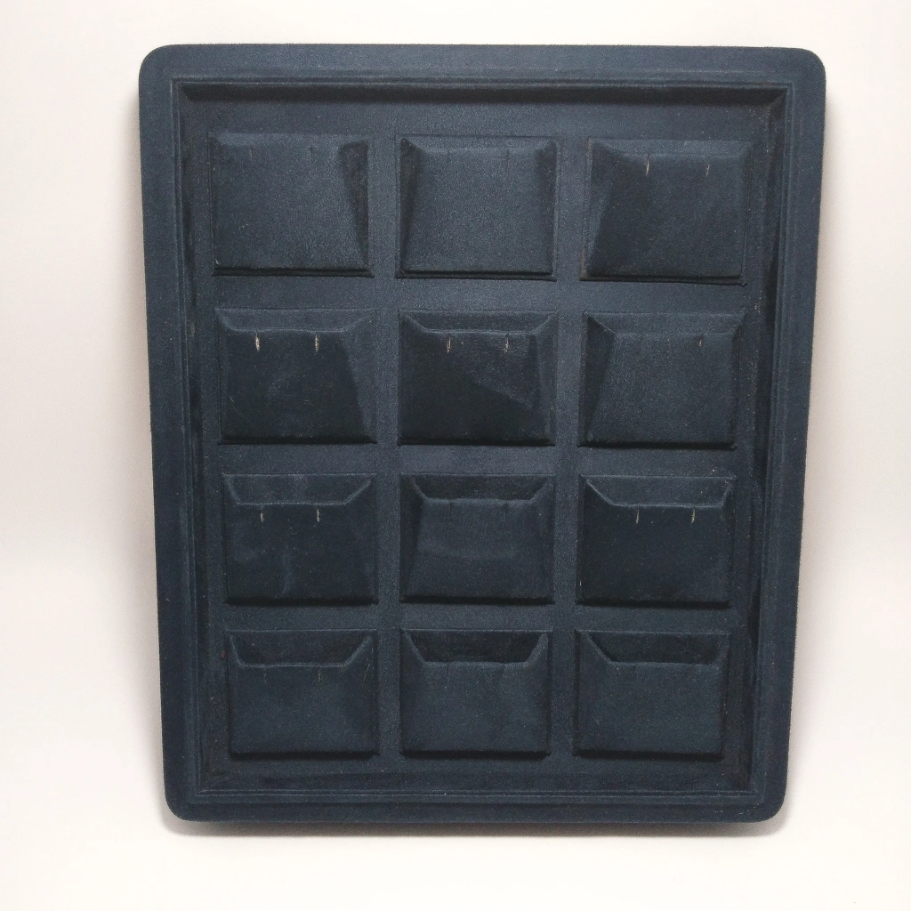 jewellery box royal blue velvet tops stock display