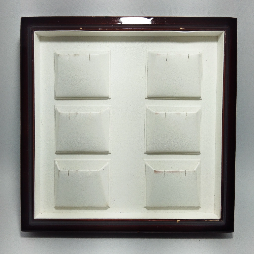 wooden white nappa display stock tops box 